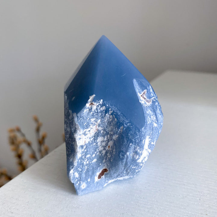 Large Angelite Top Polish 