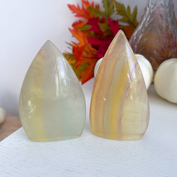 Yellow Fluorite Flame - Choose Your Piece
