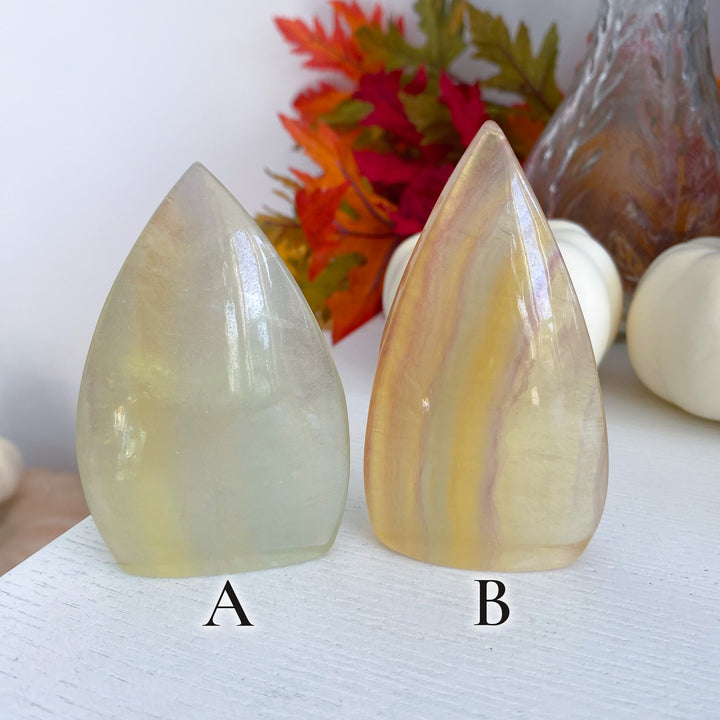 Yellow Fluorite Flame - Choose Your Piece