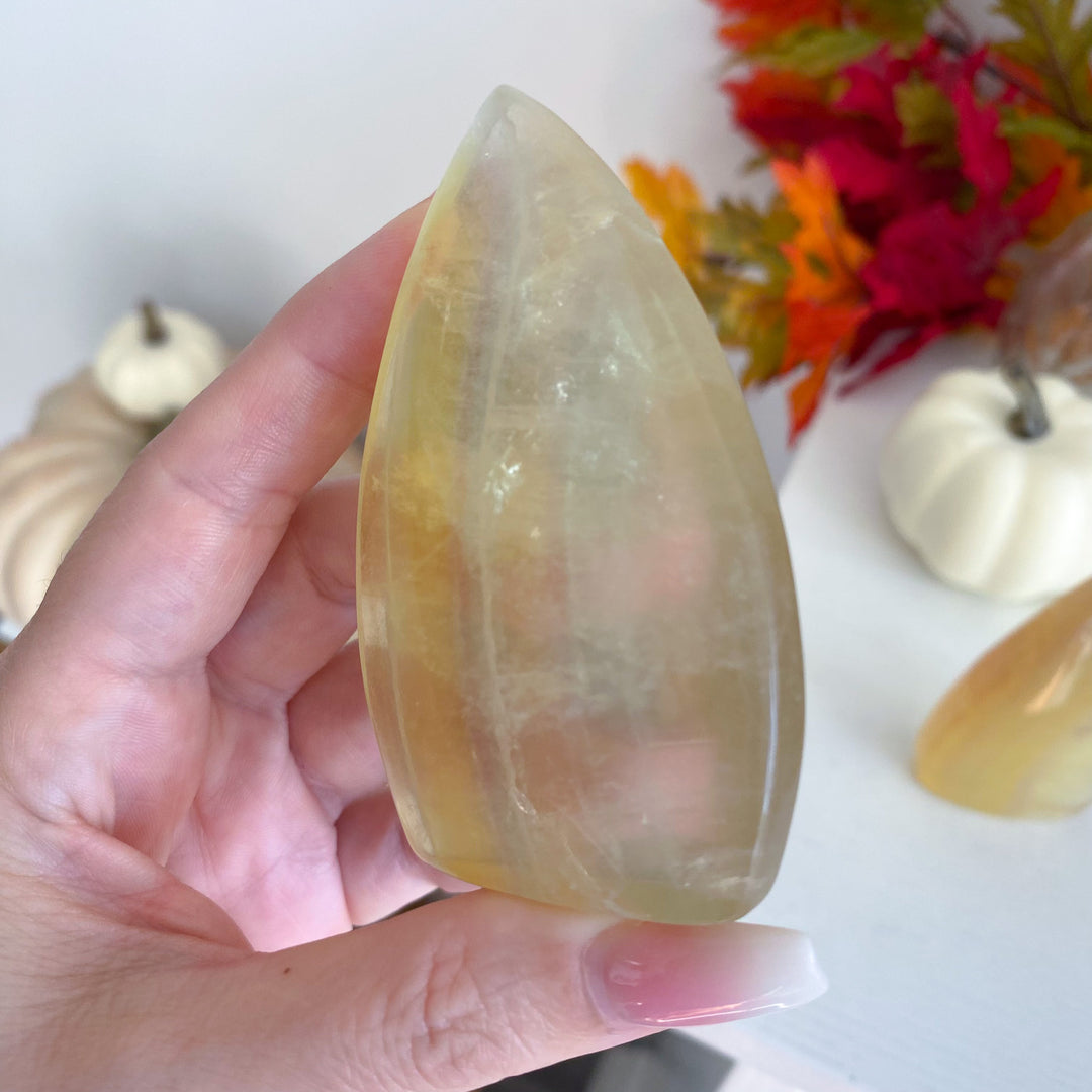 Yellow Fluorite Flame - Choose Your Piece