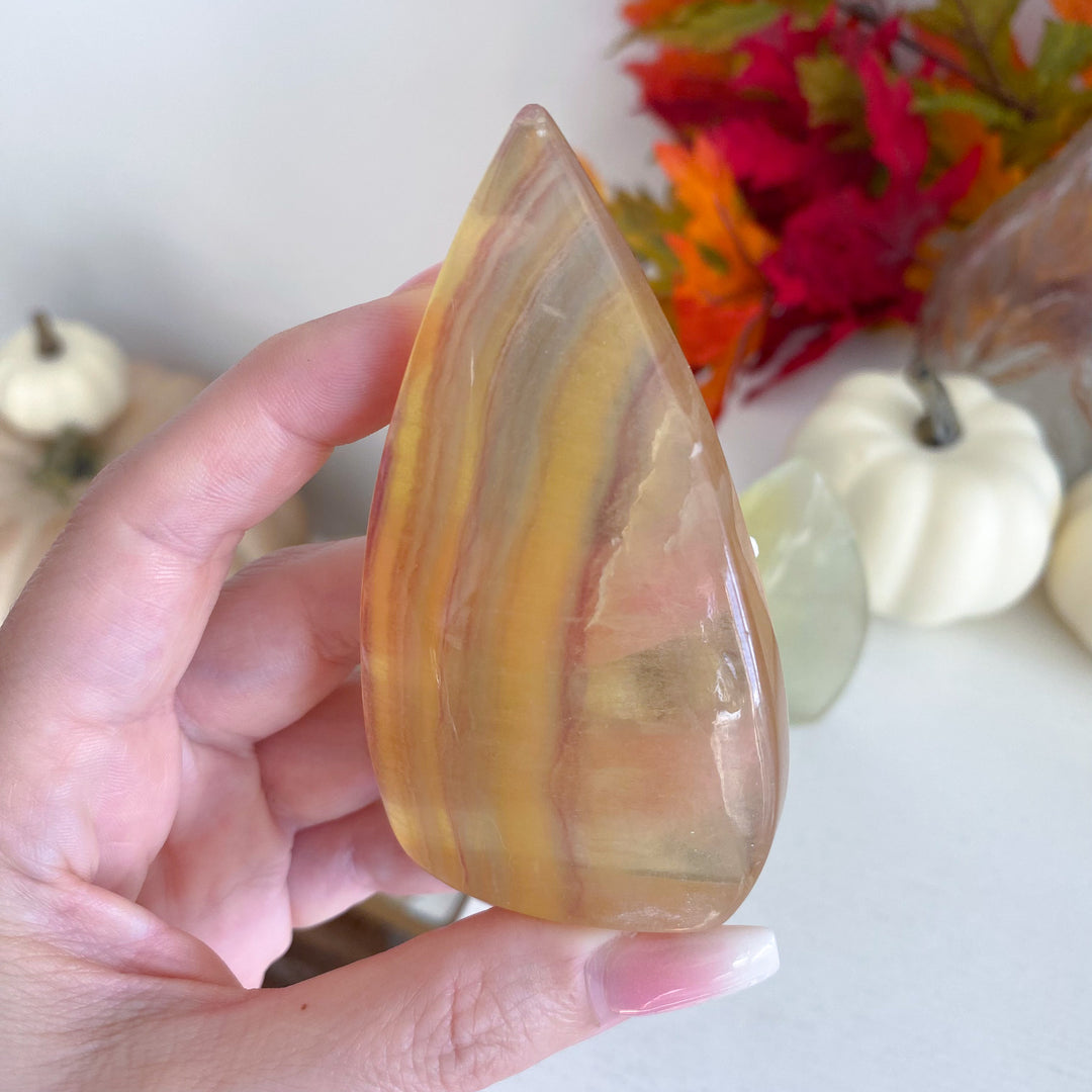 Yellow Fluorite Flame - Choose Your Piece