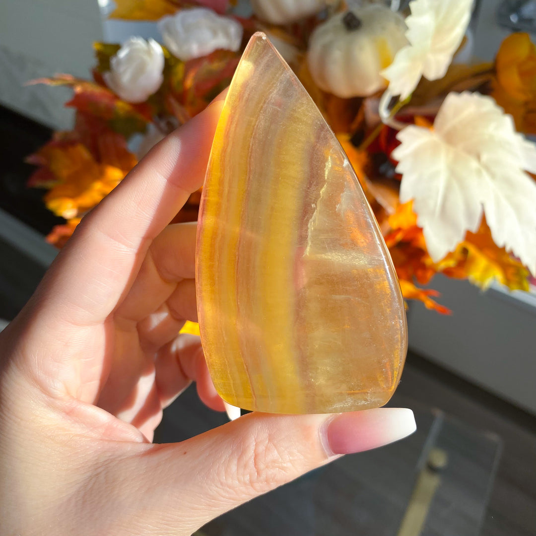 Yellow Fluorite Flame - Choose Your Piece