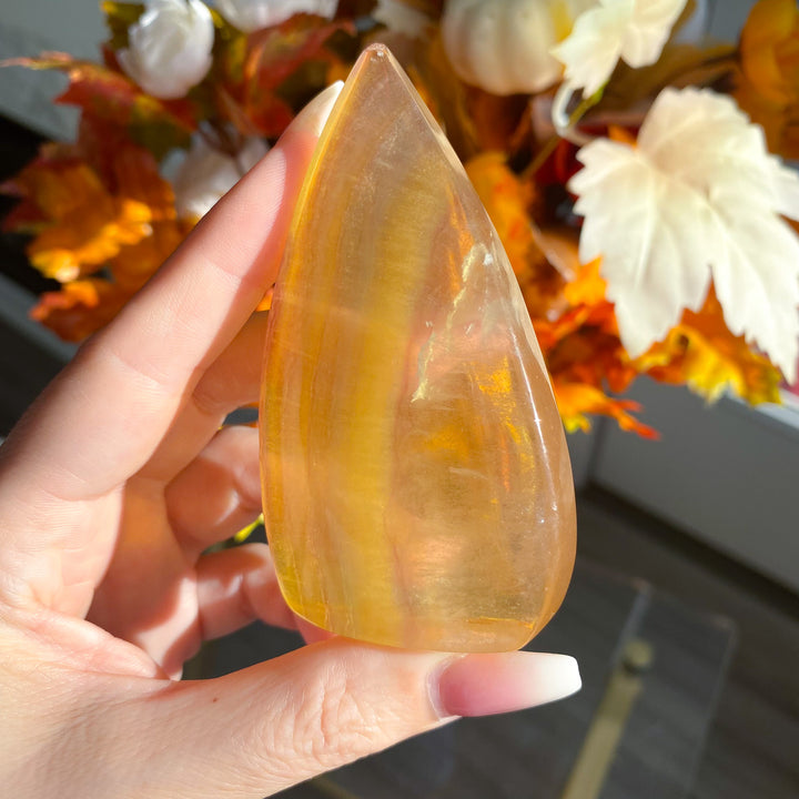Yellow Fluorite Flame - Choose Your Piece