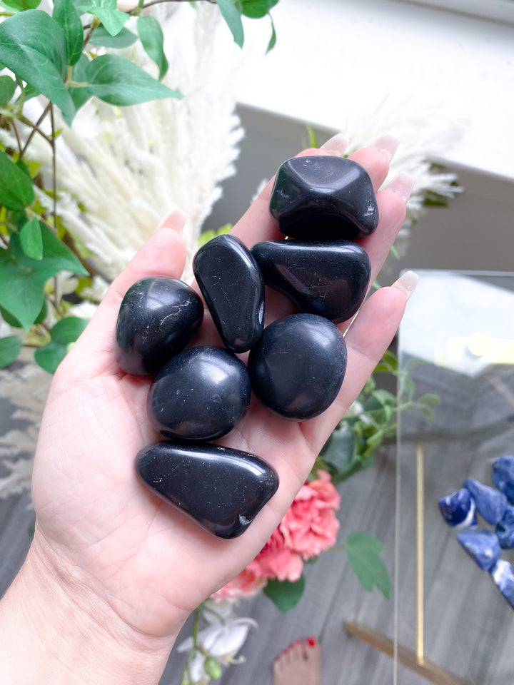 Black Tourmaline Tumble or Pebble