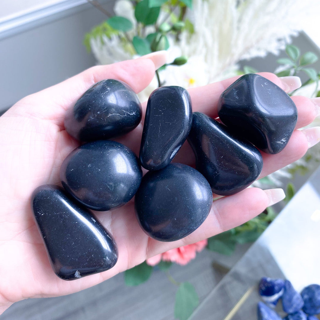 Black Tourmaline Tumble or Pebble
