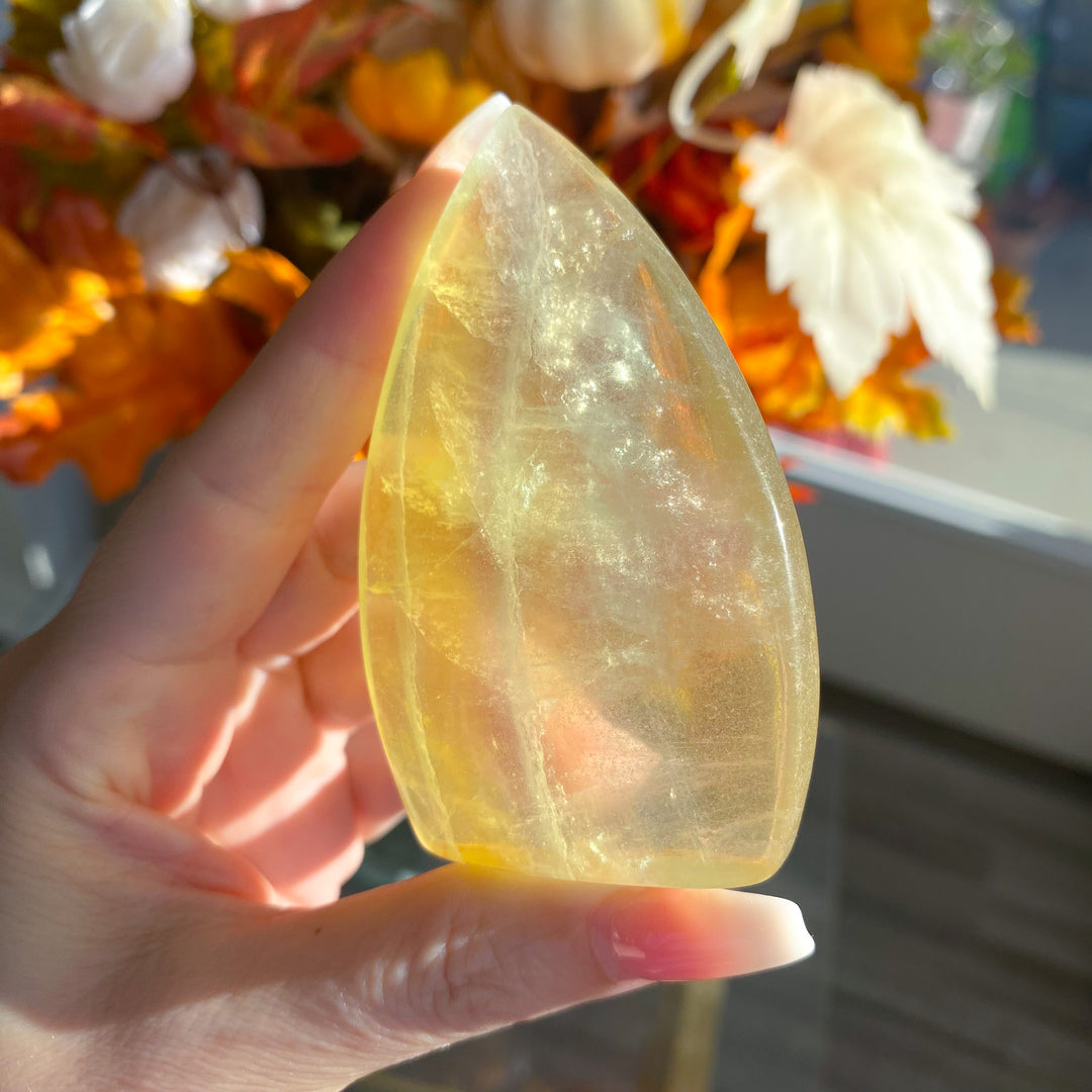 Yellow Fluorite Flame - Choose Your Piece