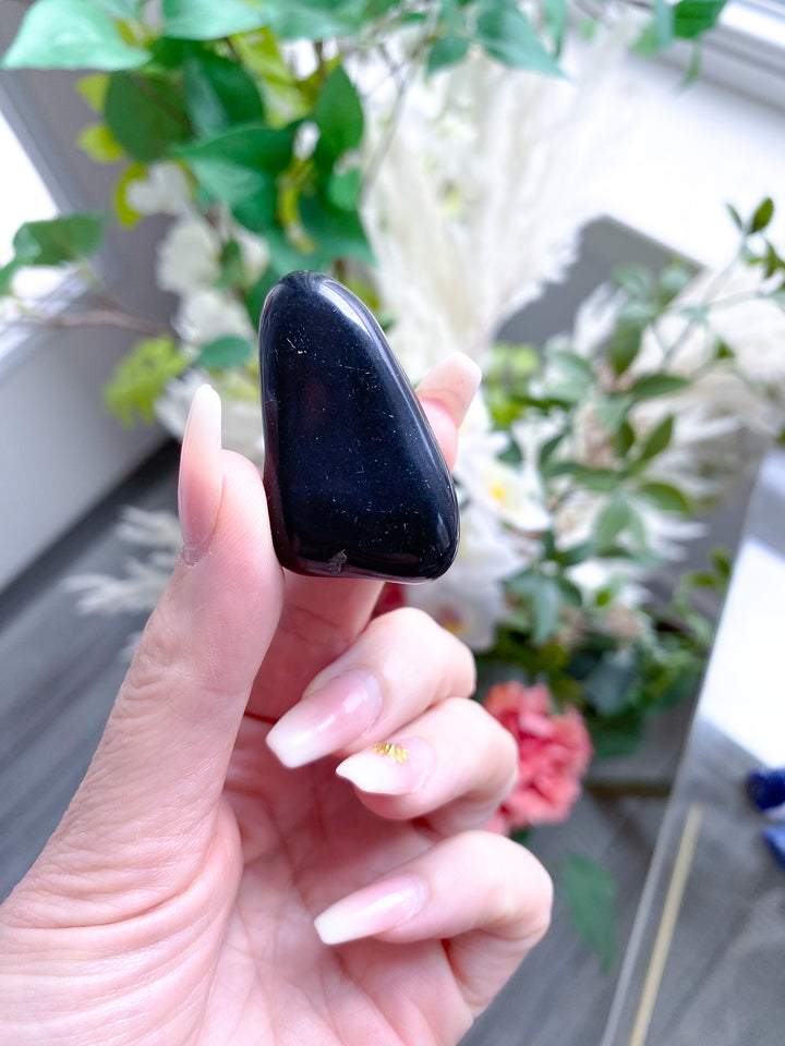 Black Tourmaline Tumble or Pebble