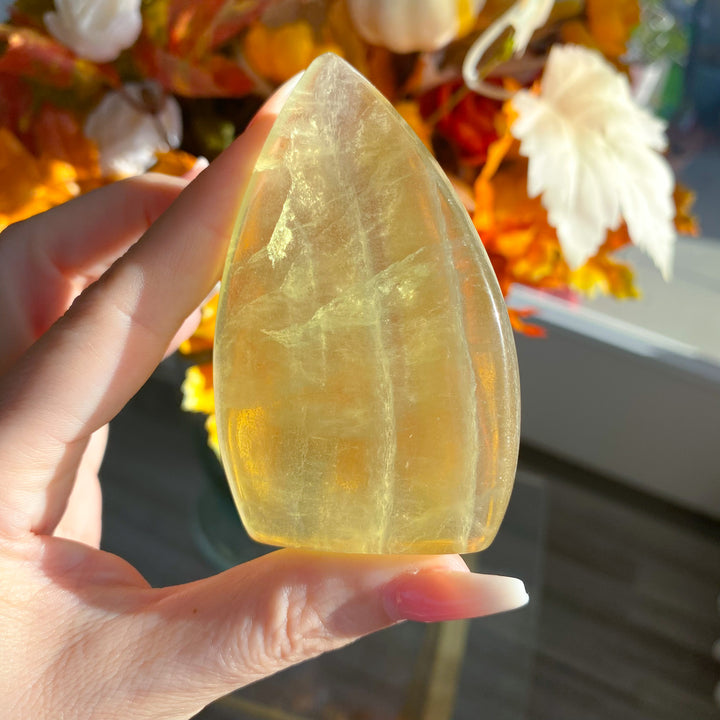 Yellow Fluorite Flame - Choose Your Piece