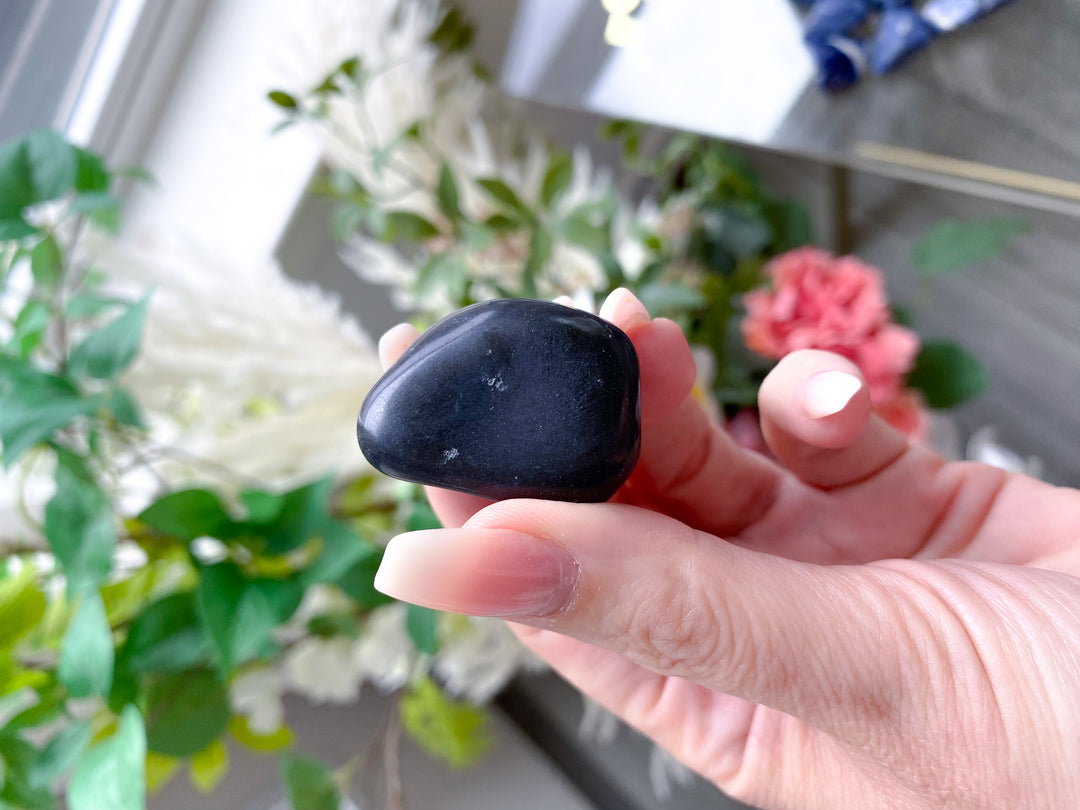 Black Tourmaline Tumble or Pebble
