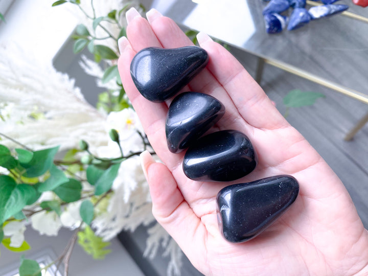 Black Tourmaline Tumble or Pebble