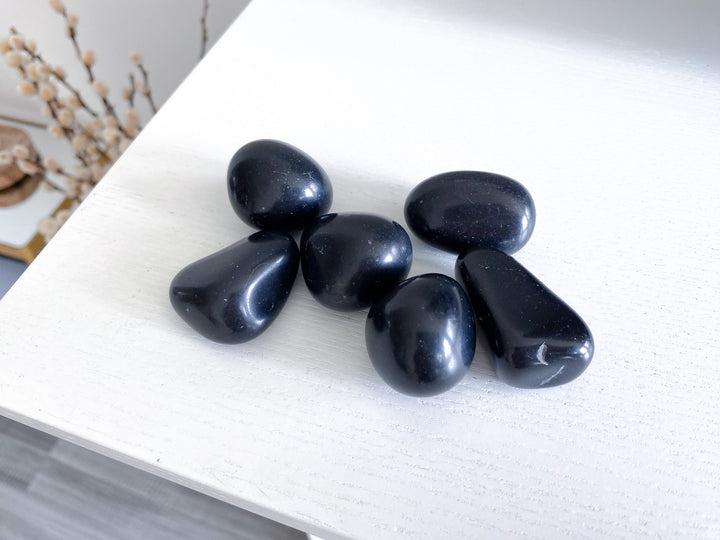 Black Tourmaline Tumble or Pebble