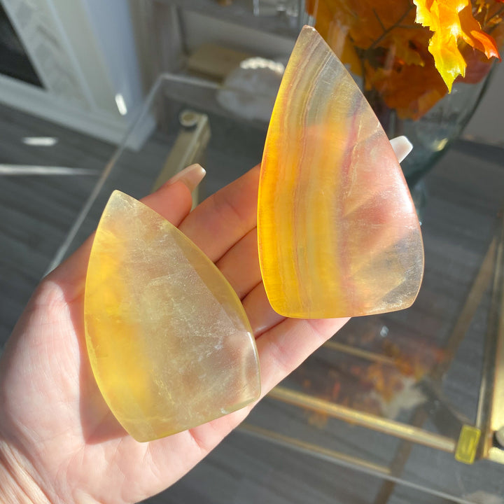 Yellow Fluorite Flame - Choose Your Piece