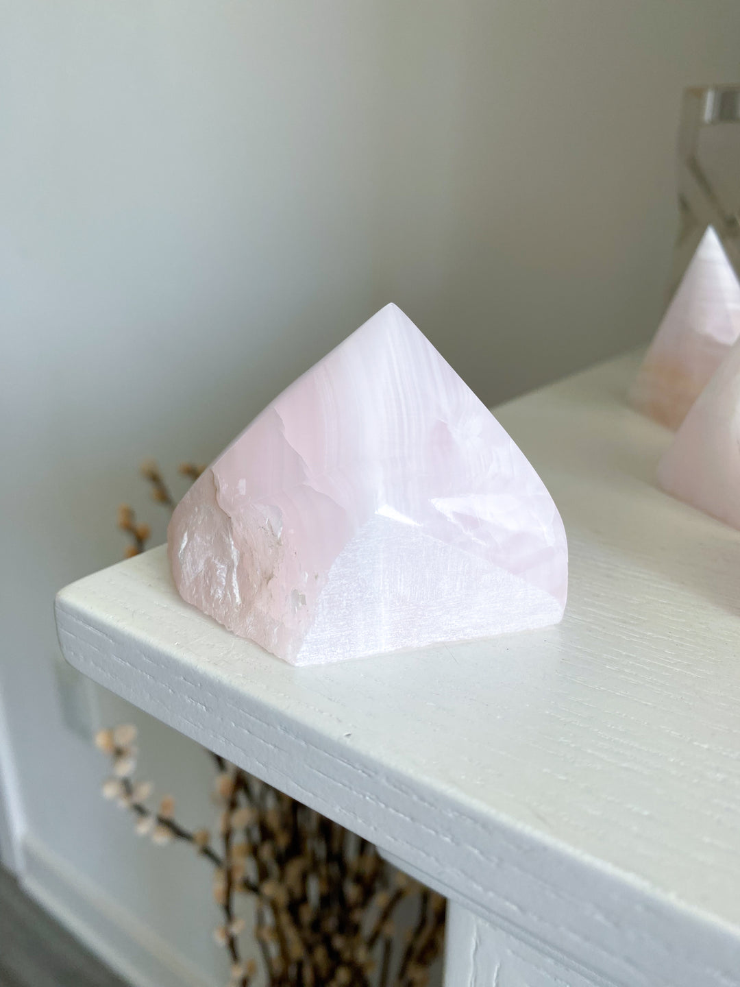 Pink Calcite Top Polish Point #1