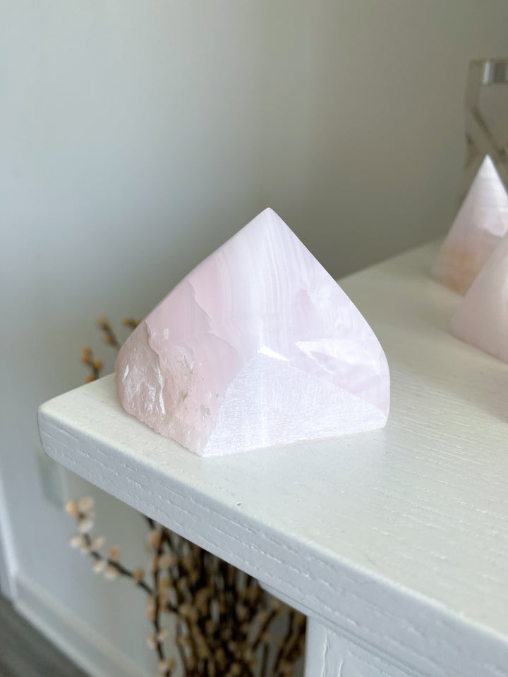 Pink Calcite Top Polish Point #1