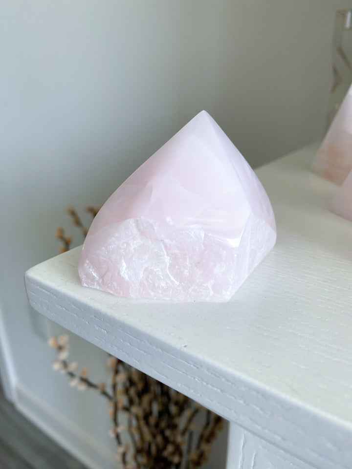 Pink Calcite Top Polish Point #1