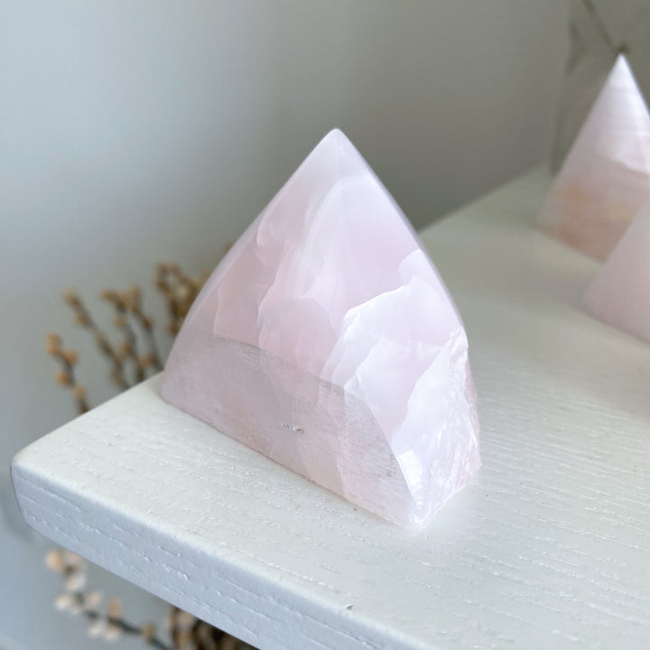 Pink Calcite Top Polish Point #1