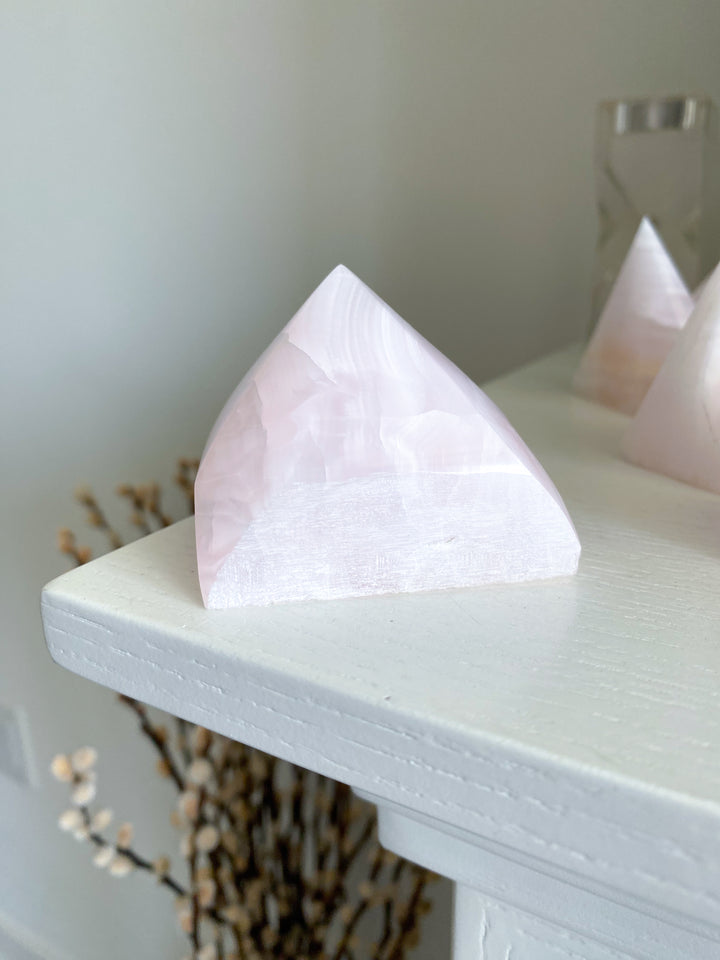 Pink Calcite Top Polish Point #1
