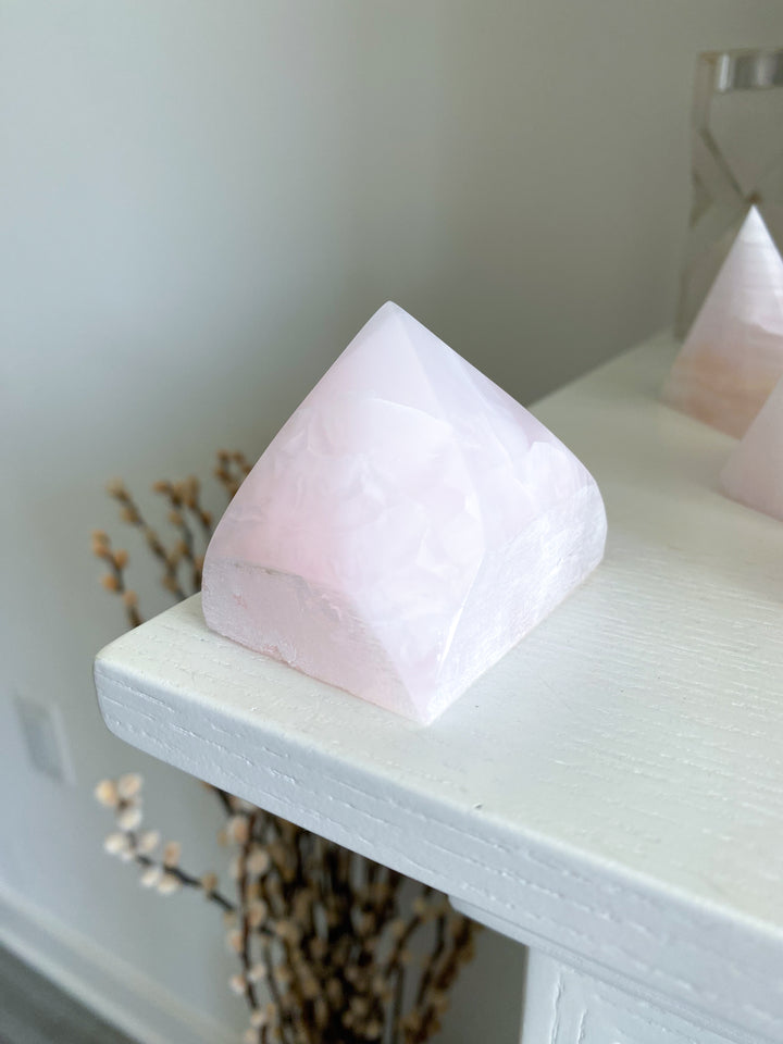 Pink Calcite Top Polish Point #1
