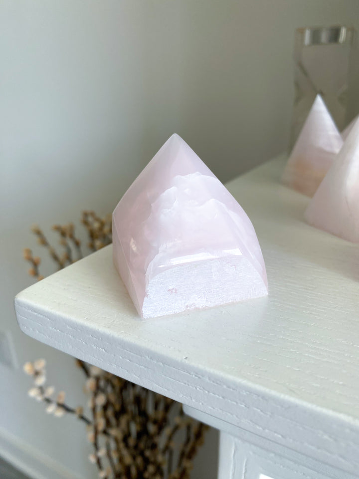 Pink Calcite Top Polish Point #1