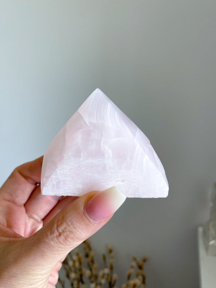 Pink Calcite Top Polish Point #1