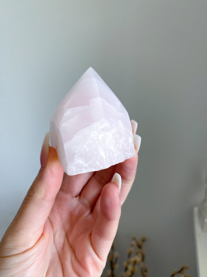 Pink Calcite Top Polish Point #1