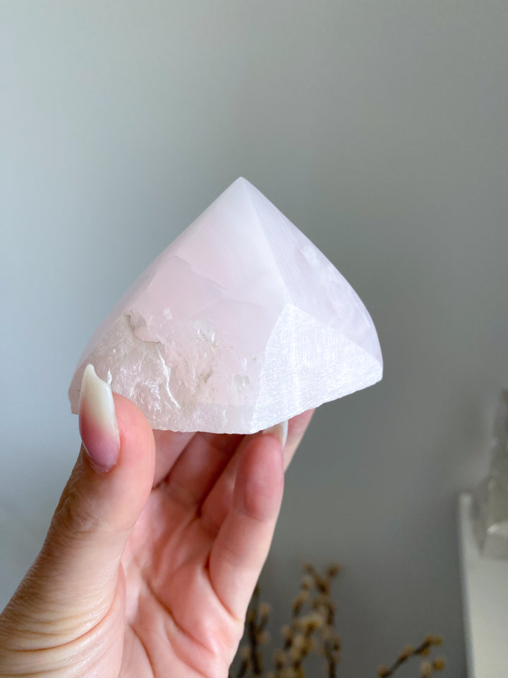 Pink Calcite Top Polish Point #1