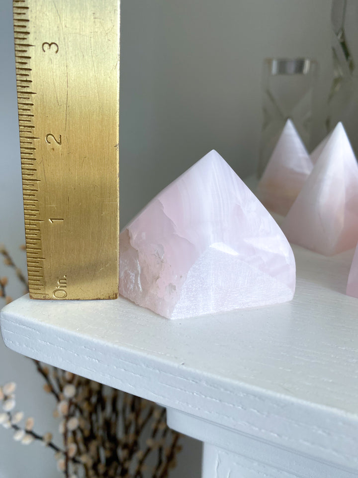Pink Calcite Top Polish Point #1