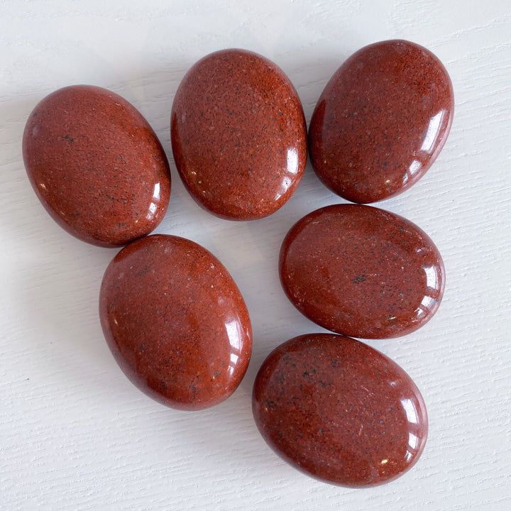 Speckled Red Jasper Palm Stone [LIMITED STOCK]