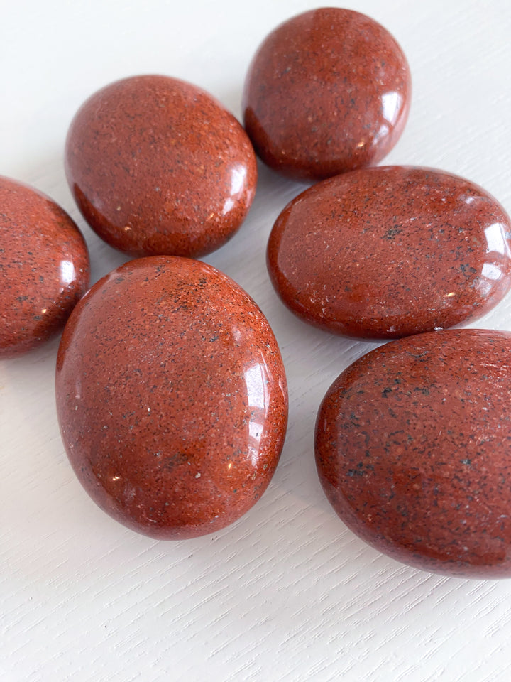 Speckled Red Jasper Palm Stone [LIMITED STOCK]