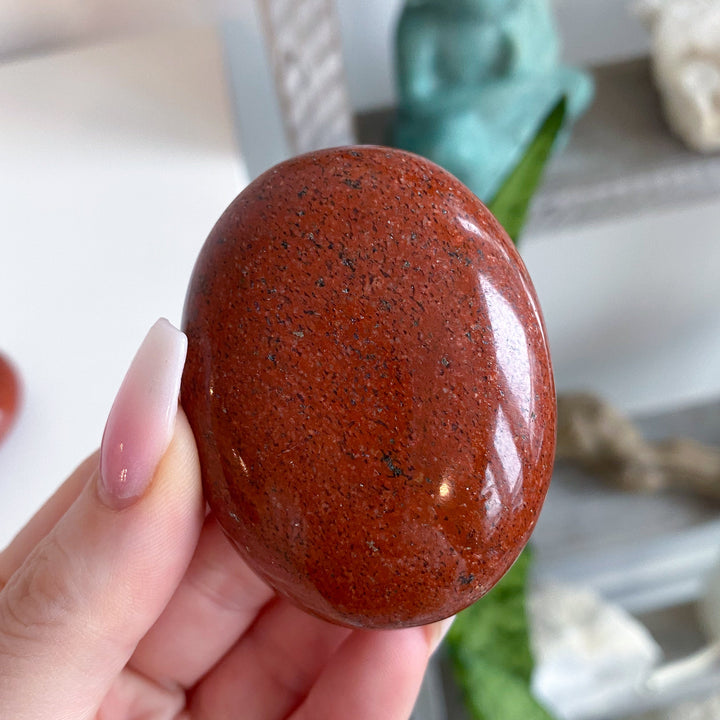 Speckled Red Jasper Palm Stone [LIMITED STOCK]