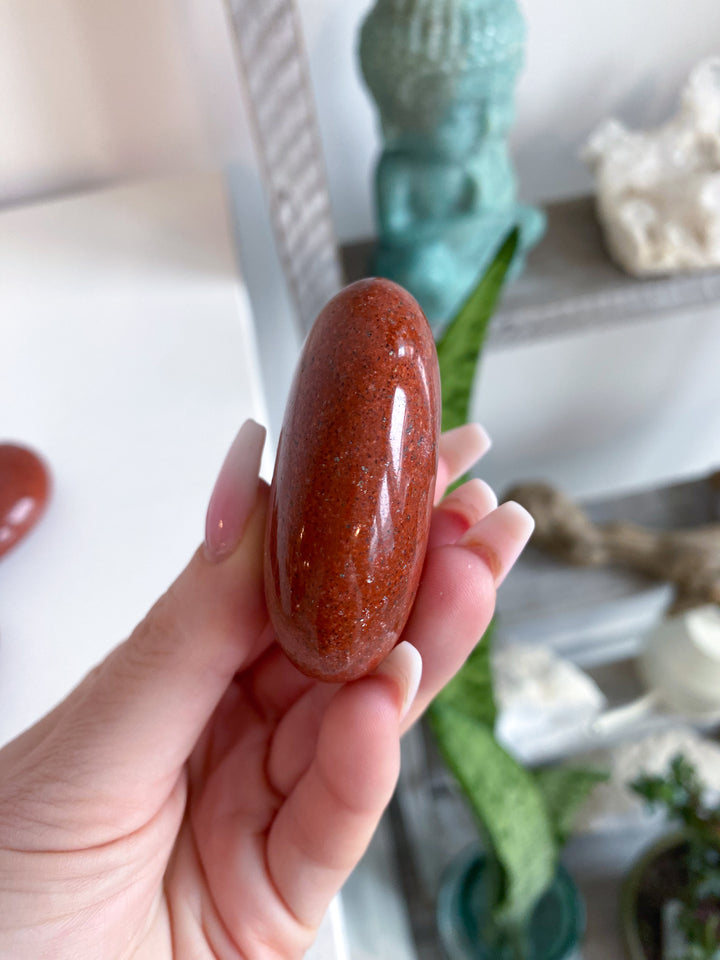 Speckled Red Jasper Palm Stone [LIMITED STOCK]