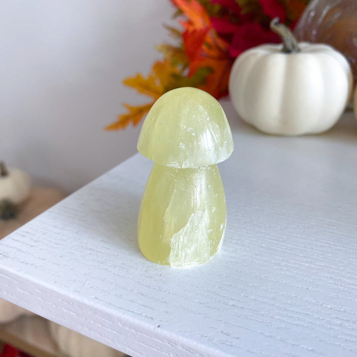 Small Yellow Calcite Mushroom 