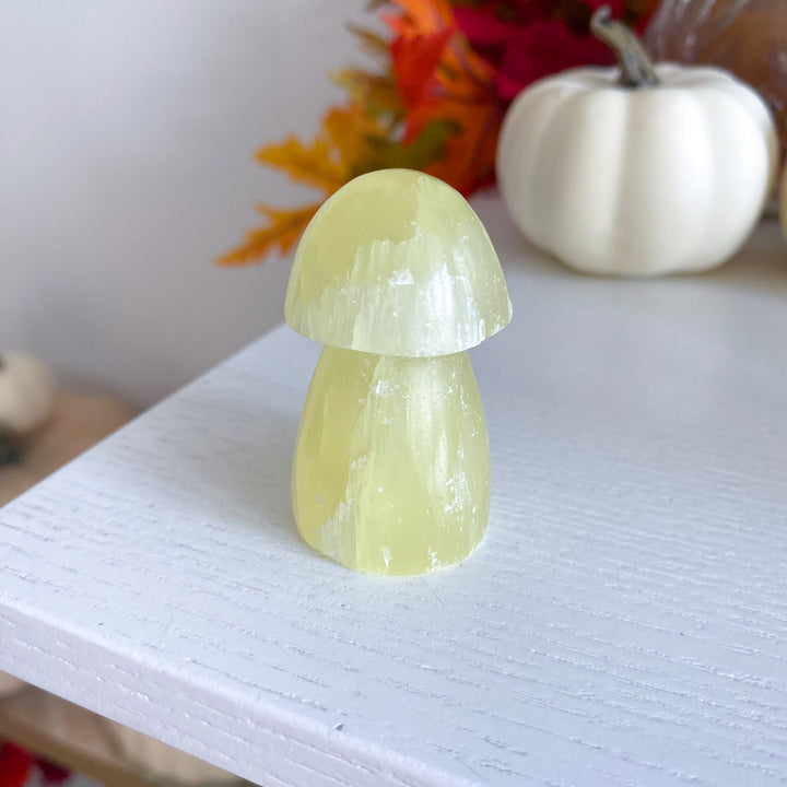 Small Yellow Calcite Mushroom 