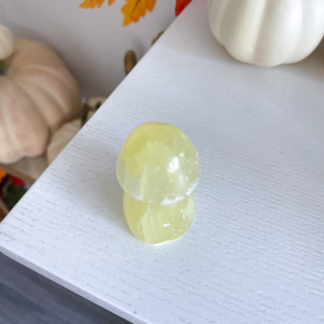 Small Yellow Calcite Mushroom 