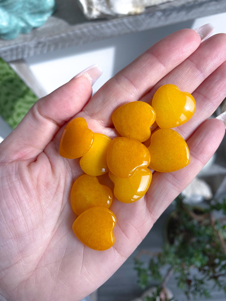 Yellow Aventurine Mini Heart Carving