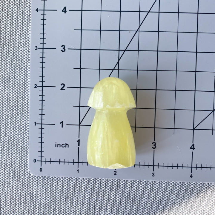 Small Yellow Calcite Mushroom 