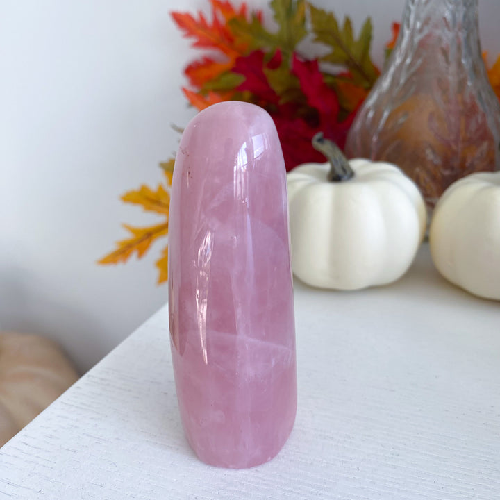 Skinny Rose Quartz Freeform with Inclusions 