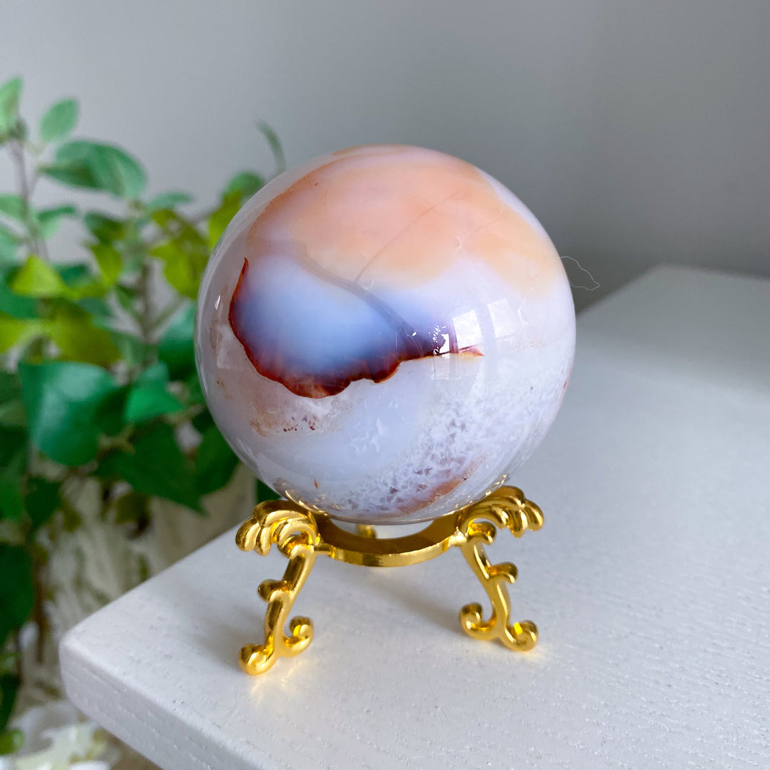 Pink Carnelian Sphere 