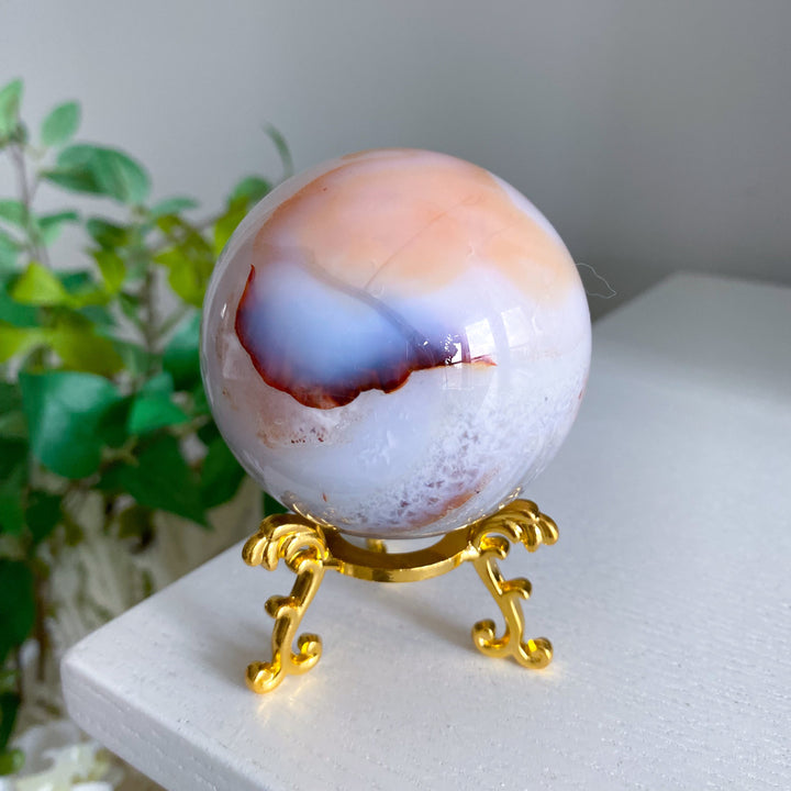 Pink Carnelian Sphere 
