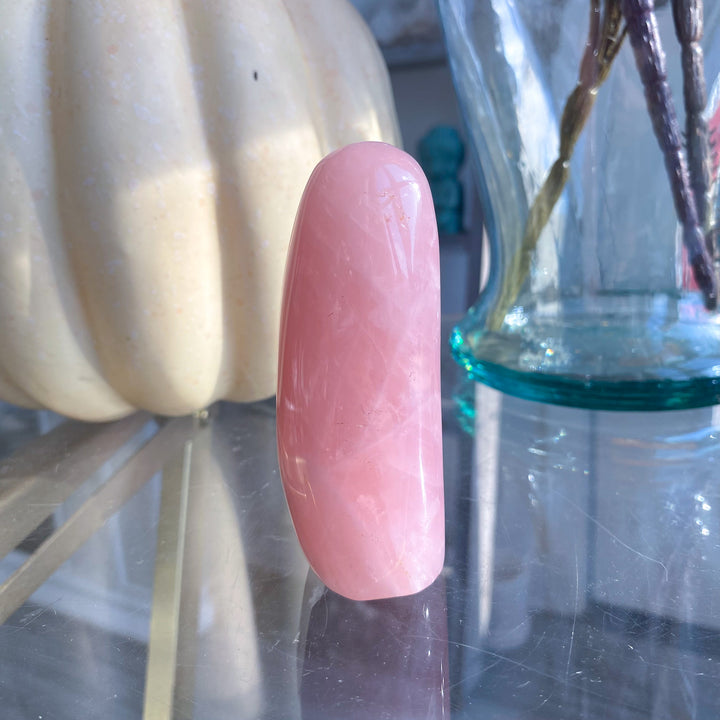 Skinny Rose Quartz Freeform with Inclusions 