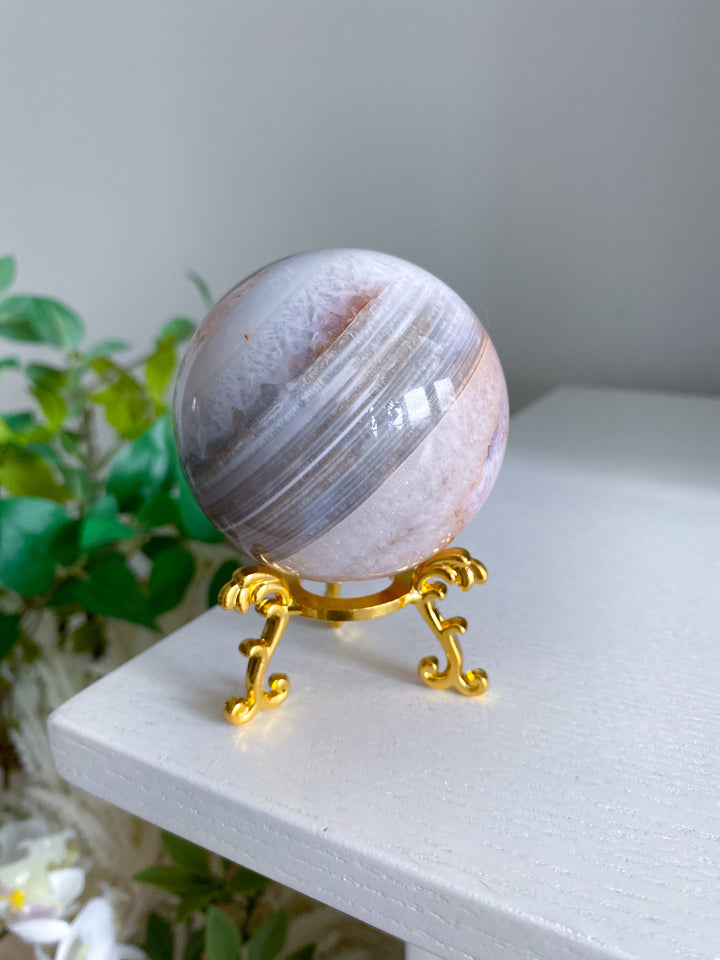 Pink Carnelian Sphere 