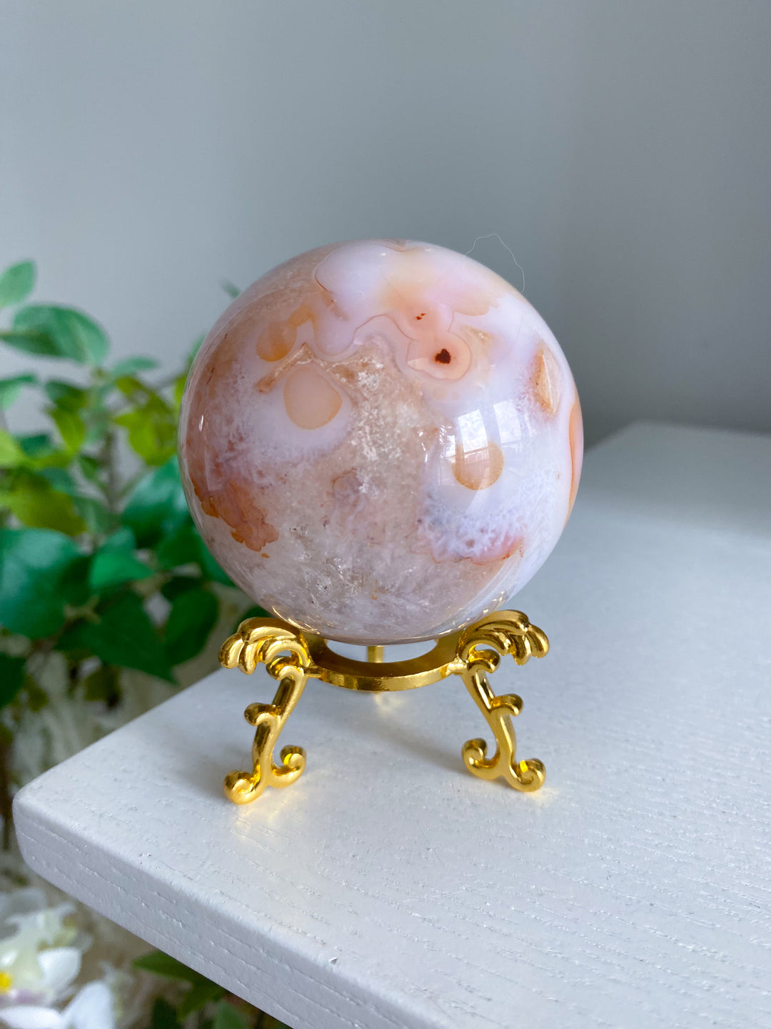 Pink Carnelian Sphere 