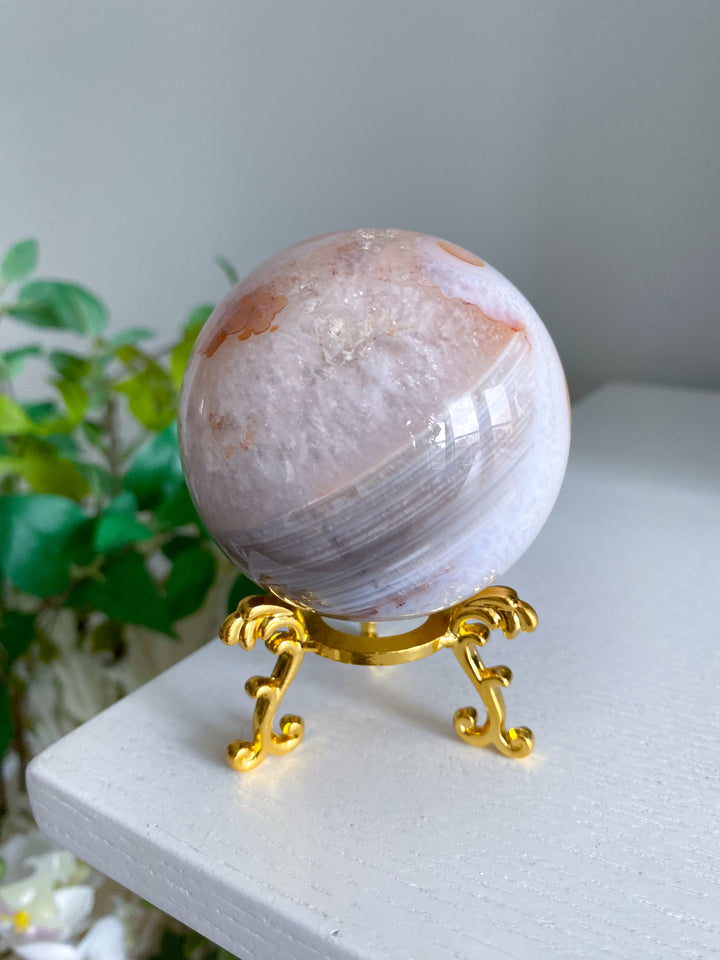 Pink Carnelian Sphere 