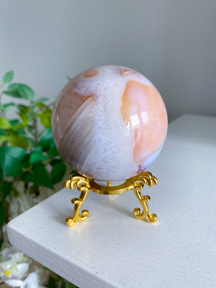 Pink Carnelian Sphere 