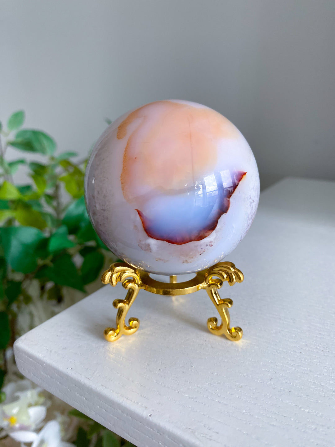 Pink Carnelian Sphere 