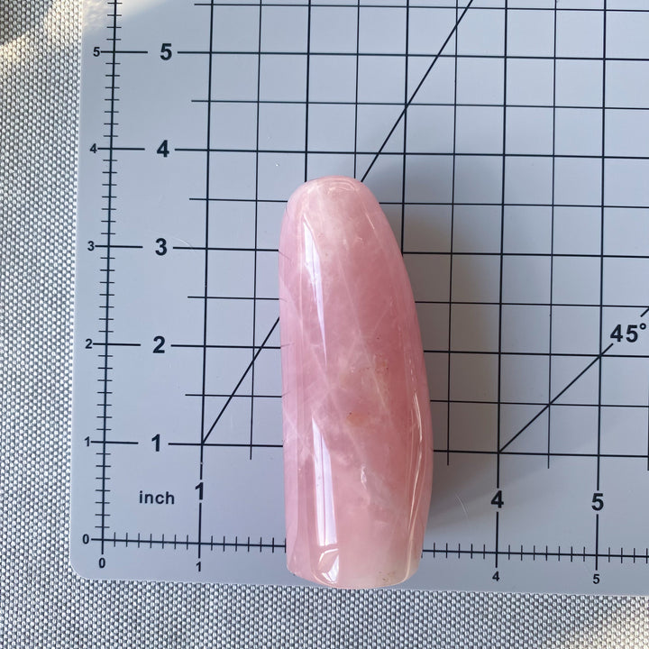 Skinny Rose Quartz Freeform with Inclusions 