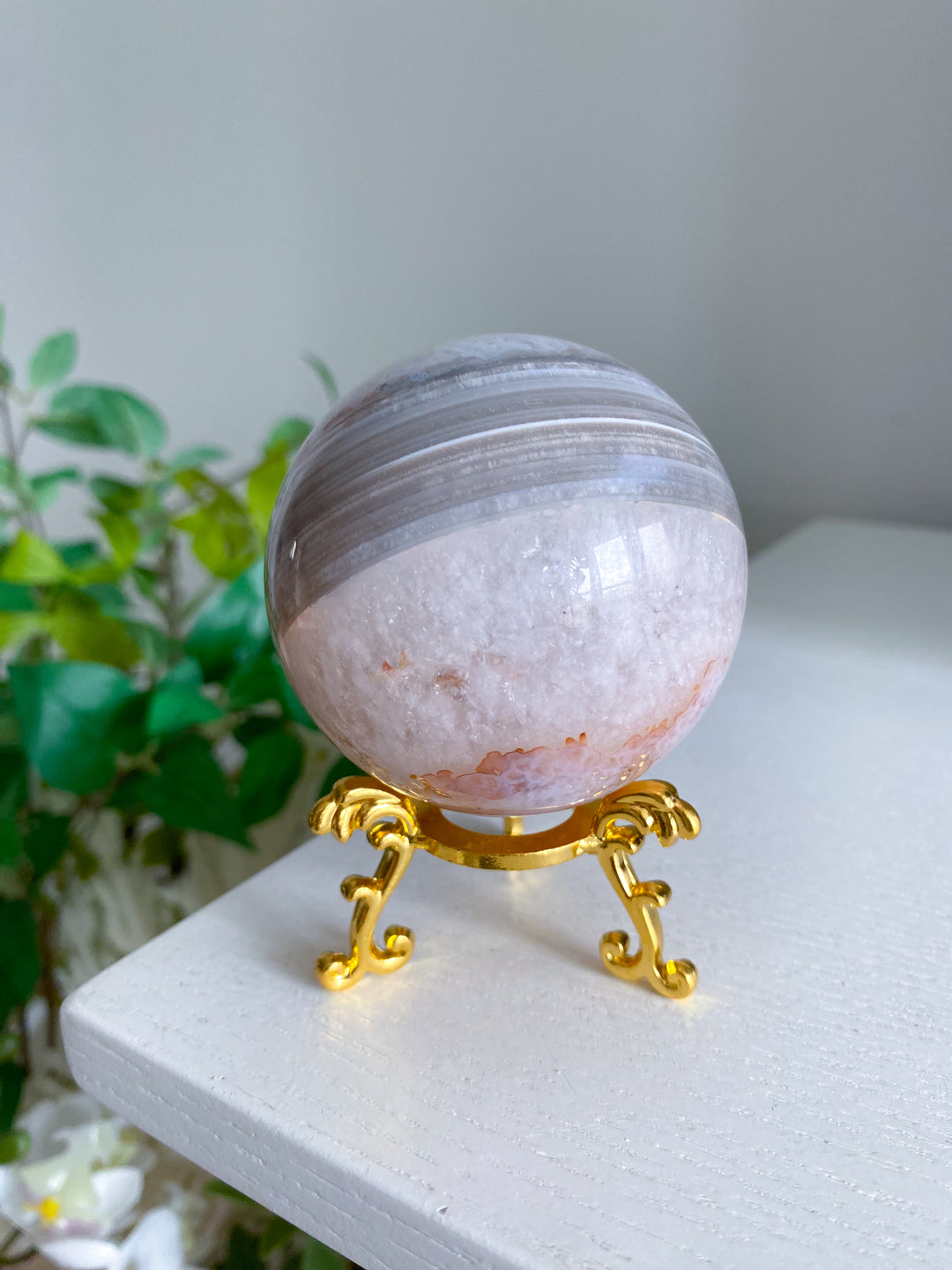 Pink Carnelian Sphere 