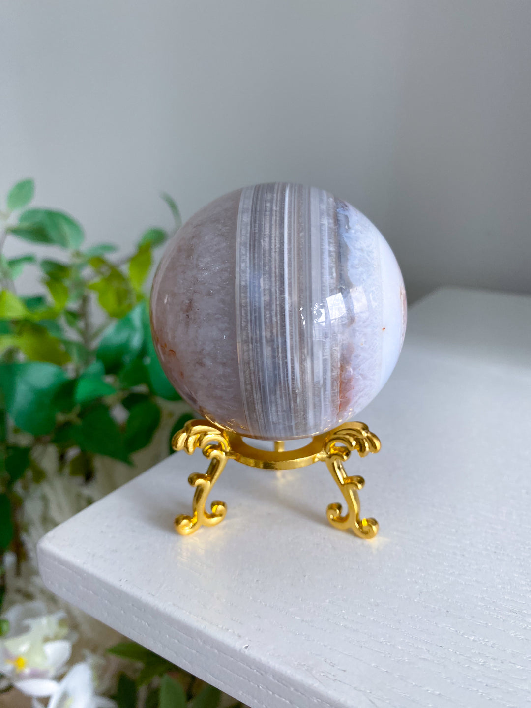 Pink Carnelian Sphere 