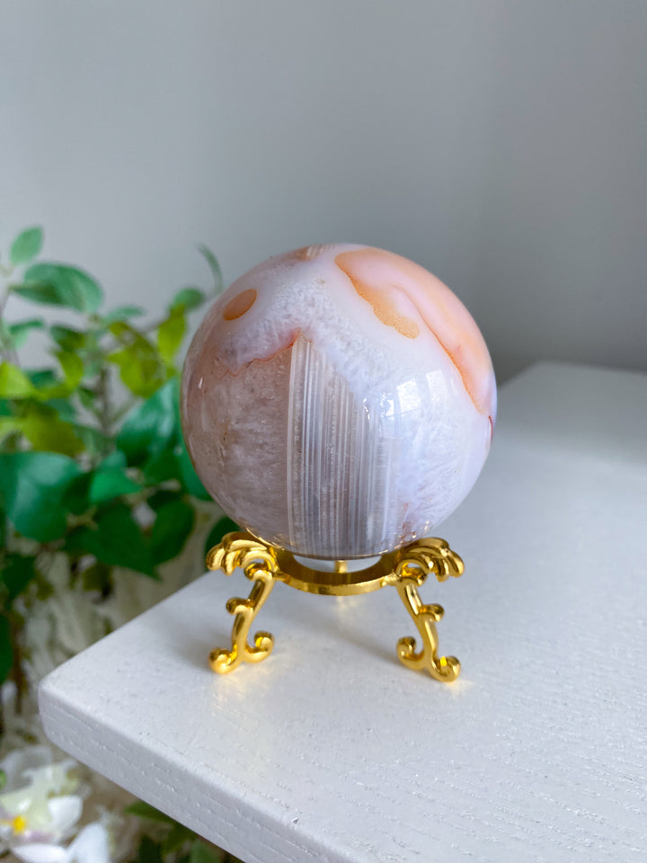 Pink Carnelian Sphere 