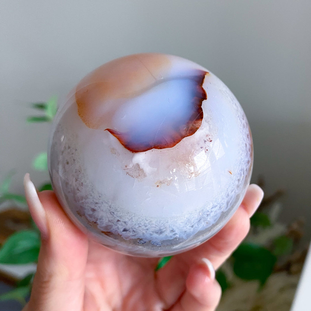 Pink Carnelian Sphere 